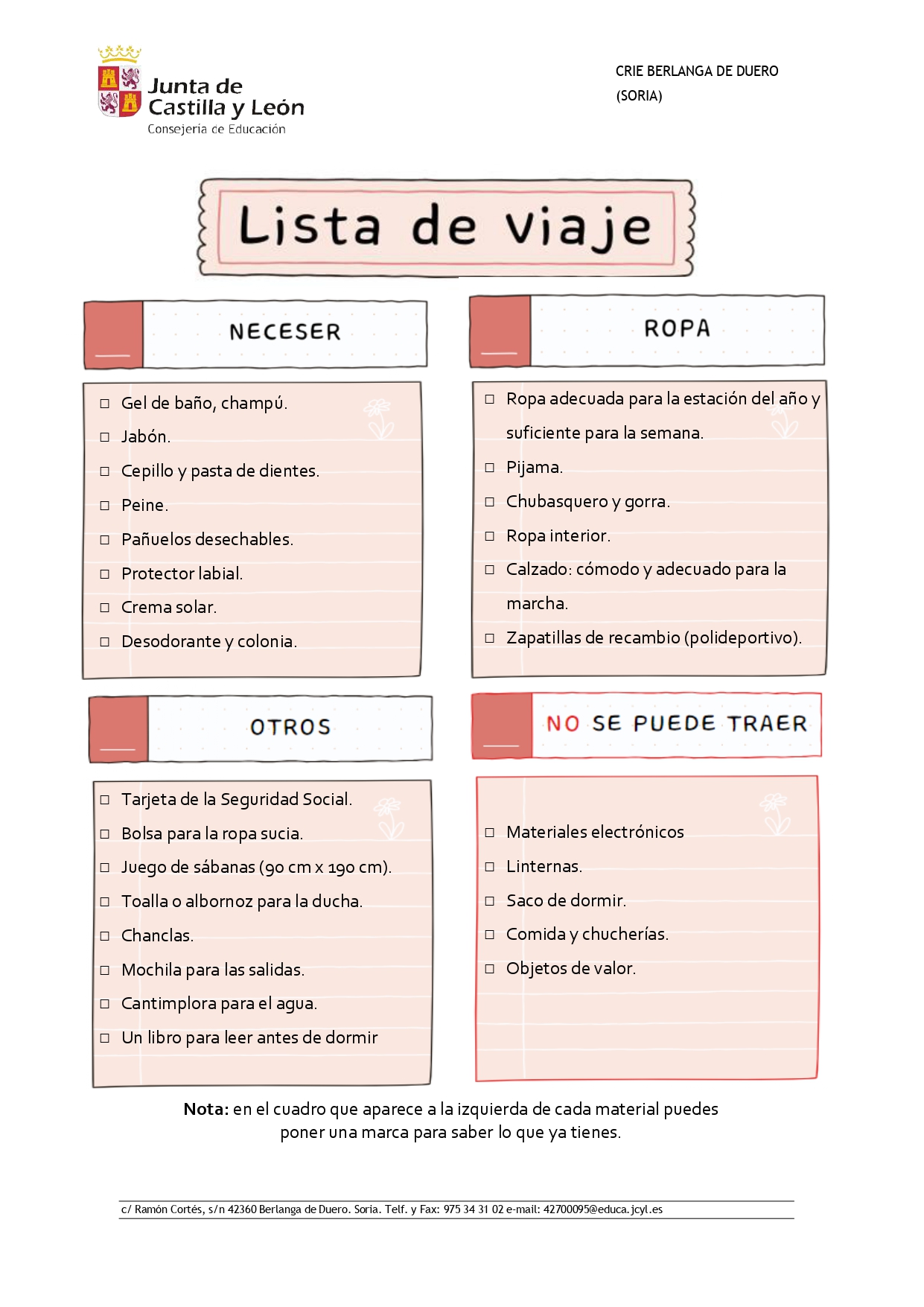 Material alumnado