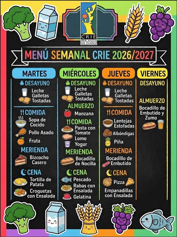 Menú CRIE 26 27 Menú CRIE 26 27